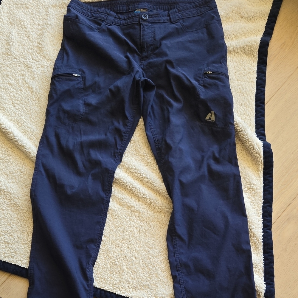 Women's Navy Blue Pants by Eddie Bauer 14 Petite
